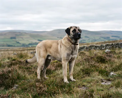 Anatolian Shepherd Dog in a British outdoor setting
