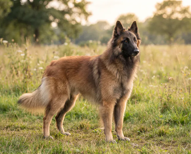 Belgian Tervueren in a British outdoor setting