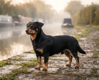 Lancashire Heeler in a British outdoor setting