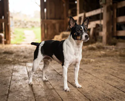 Rat Terrier in a British outdoor setting