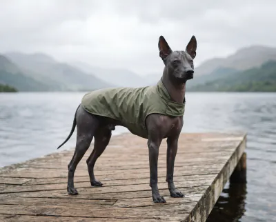 Xoloitzcuintle in a British outdoor setting