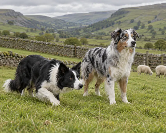 Featured image for Border Collie vs Australian Shepherd for an active household