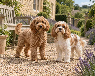 Featured image for Cockapoo vs Cavapoo, comparing two popular Poodle crosses