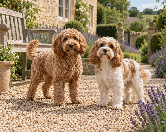 Featured image for Cockapoo vs Cavapoo, comparing two popular Poodle crosses