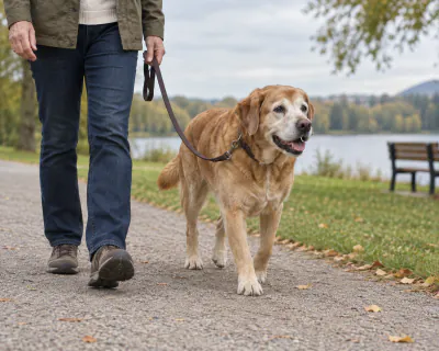 Featured image for Adapting exercise for a senior dog