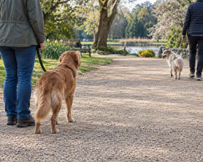 Featured image for Helping a dog around unfamiliar dogs