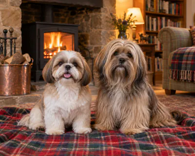 Featured image for Shih Tzu vs Lhasa Apso, telling two Tibetan coats apart