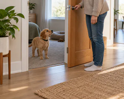 Illustration for waiting briefly at doors